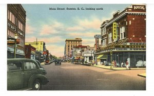 SC - Sumter. Main Street looking North ca 1939