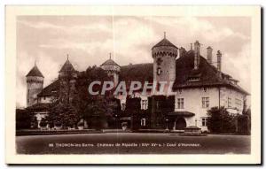 Old Postcard Thonon les Bains Chateau de Ripaille Court of Honor