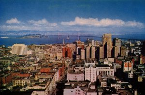USA San Francisco From Top Of The Mark California Chrome Postcard 09.87