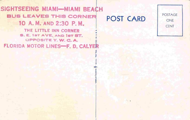 Walgreen Drug Store Miami Florida postcard
