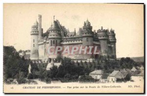 Old Postcard Chateau de Pierrefonds View taken in Villers Cotterets Road