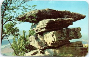 postcard Umbrella Rock, Lookout Mountain, Tennessee