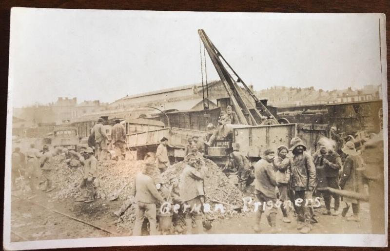 Real Photo Postcard WW1 German Prisoners Z22