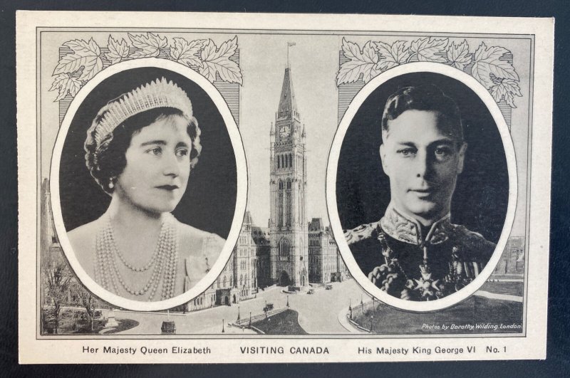 Mint Picture Postcard King George VI & Queen Elizabeth Visiting Canada