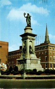 Connecticut Waterbury Soldiers and Sailors Monument 1959