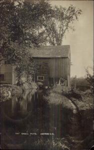 Antrim NH Canal Path & Mill c1910 Real Photo Postcard