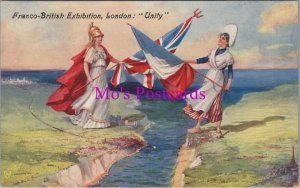 London Postcard - Franco-British Exhibition Unity SW14665