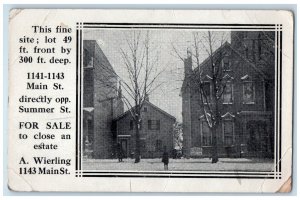 c1905 Real Estate Scene Street Buffalo New York NY Posted Antique Postcard 