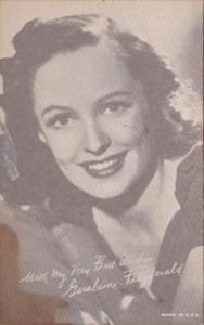 Vintage Arcade Card Geraldine Fitzgerald