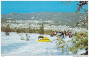 Ski-Dooing,  Williams Lake,   B.C.,  Canada,  40-60s