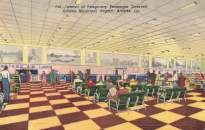 Atlanta Municipal Airport Temporary Passenger Terminal Postcard