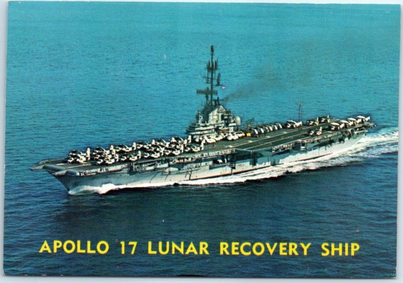 Apollo 17 Lunar Recovery Ship-USS Ticonderoga CVS-14 - Anti Sub Aircraft Carrier 