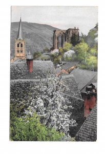 Germany Bacharach Rooftops Steeple 1911 Nenke Ostermaier Photochrome Postcard