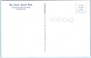 Postcard - The Coast Guard Boat - Rockland, Maine