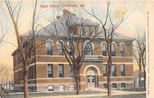 Chillicothe Missouri~High School Building~Bare Trees in Yard~c1910 Postcard
