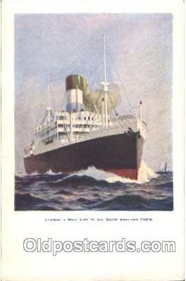 Lamport a holt line Steamer Ship Unused crease bottom edge, minor corner wear...