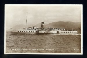 f1913 - Scottish Paddle Steamer - Talisman - postcard
