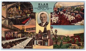 Cicero Illinois Postcard Kla's Czech American Restaurant Dining Giant Panoramic