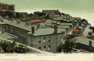 Gibraltar, Buena Vista Barracks (1899) V.B. Cumbo Postcard