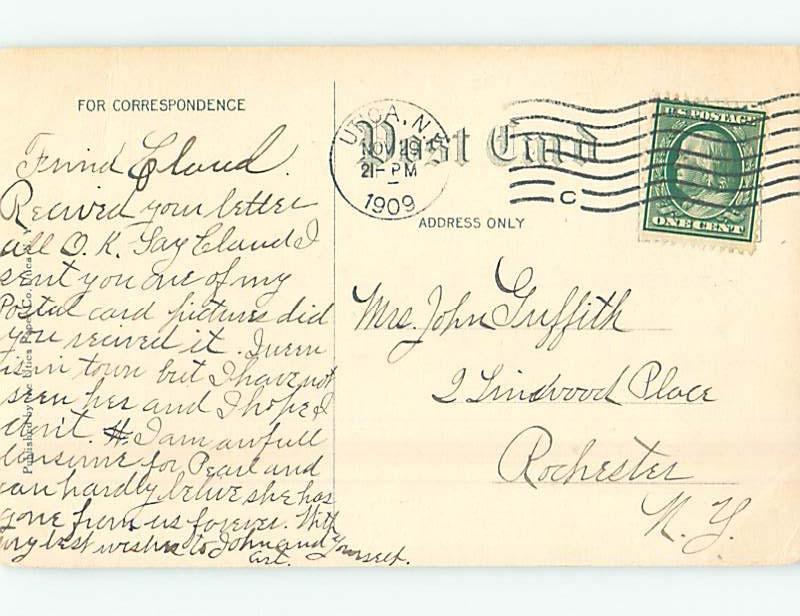 Divided-Back BUILDING SCENE Utica New York NY H6994