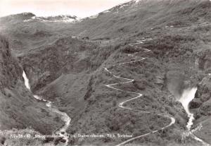 STALHEIMSKLEIVEN NORWAY STALHEIMFOSSEN~SIVLEFOSS~ROAD NORMANN PHOTO POSTCARD