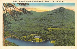 CASHIERS, North Carolina NC   FAIRFIELD INN & LAKE~Bird's Eye View   Postcard