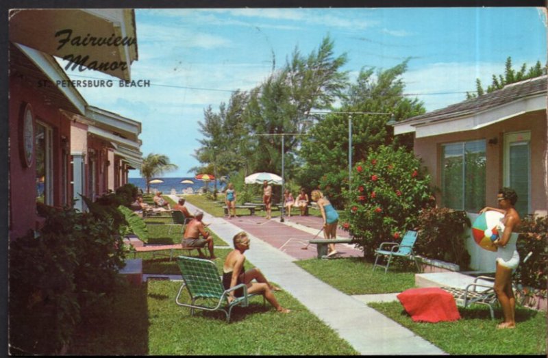 Florida ST. PETERSBURG BEACH Fairway Manor, 4980 Gulf Blvd - pm1965 - Chrome