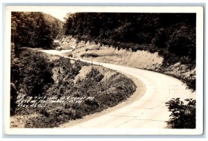 c1930's US Highway 50 Laurel Mt. West Of Macomber WV RPPC Photo Postcard 