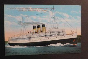 Mint Ship Postcard C.P.R.S.S. Princess Kathleen between Seattle WA and Vancouver