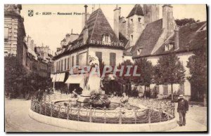 Postcard Ancient Monument Piron Dijon In old oak