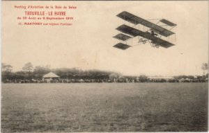 PC MEETING BAIE DE SEINE MARTINET BIPLAN FARMAN AVIATION (a26859)