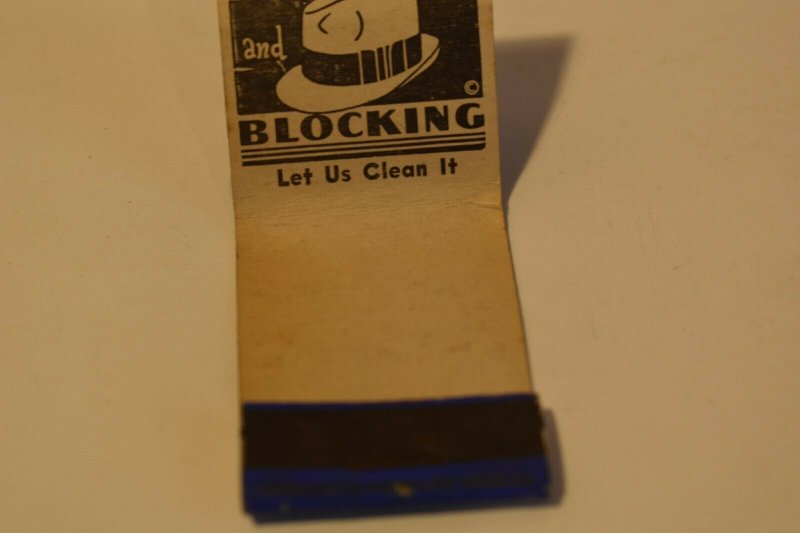 California Cleaners & Dryers Advertising 20 Strike Matchbook Cover