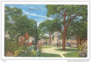 Scenic view,Wright Square,Savannah,Georgia,40-60s