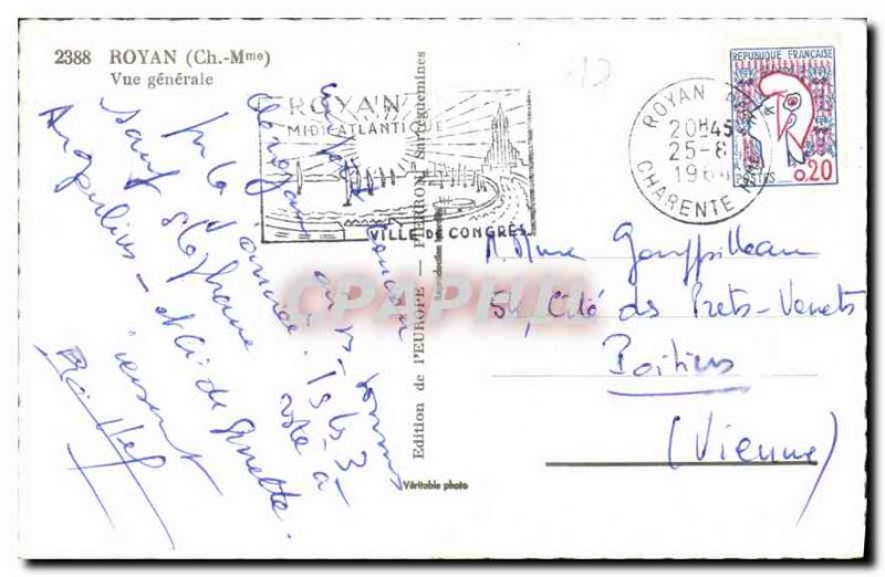 Modern Postcard Royan Ch Ms. Vue generale