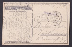 Vintage postcard GERMANY WWI Humor - Wire Thief Feldpost Mw.Kp. 28