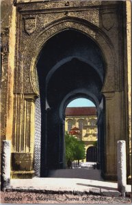 Spain Cordoba La Mezquita Puerta del Perdon Vintage Postcard C109