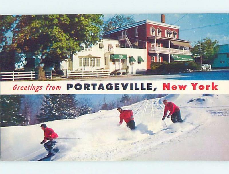 Pre-1980 SHOPS & SKIING Portageville by Nunda & Dansville & Geneseo NY ho7267