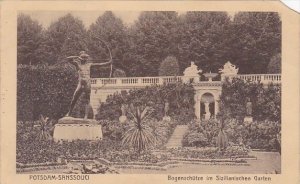 Germany Potsdam Sanssouci Bogenschuetze im Sizilianischen Garten 1915