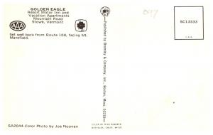 Vermont   Stowe , Golden Eagle  Motel ,