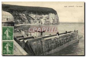 Old Postcard Yport La Jetee