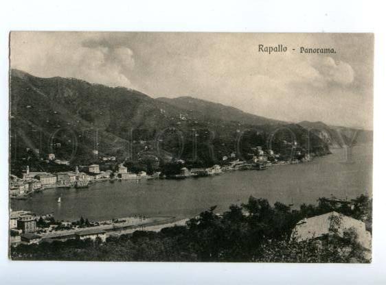 147334 ITALY RAPALLO view Vintage postcard