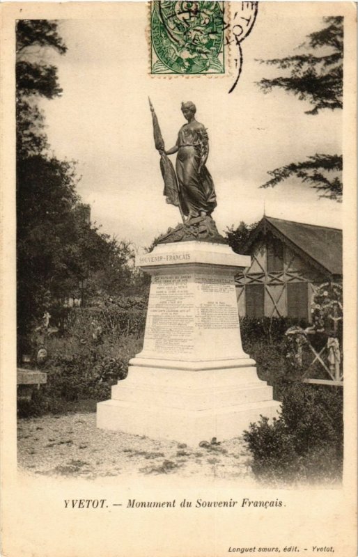 CPA YVETOT - Monument du Souvenir Francais (199432)