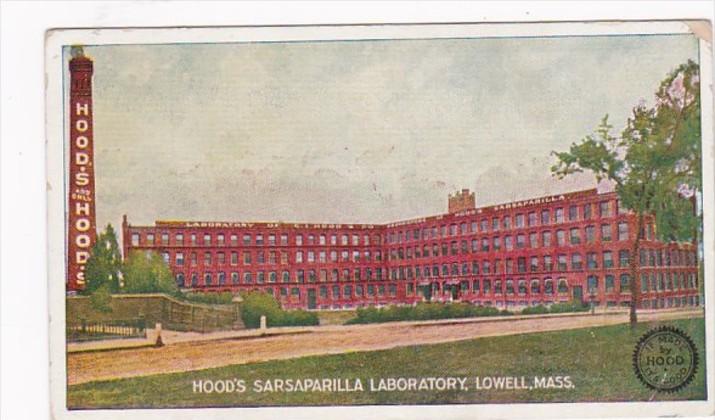 Massachusetts Lowell Hood's Sarsaparilla Laboratoy