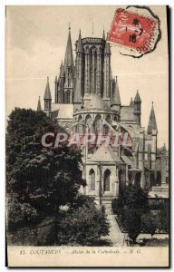 Old Postcard Coutances Apse De La Cathedrale