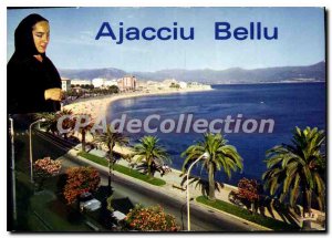 Modern Postcard Ajaccio Boulevard Lantivy With His Palms