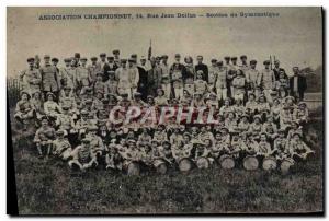 Old Postcard Association Championnet 14 rue Jean Dolfus gymnastics Section