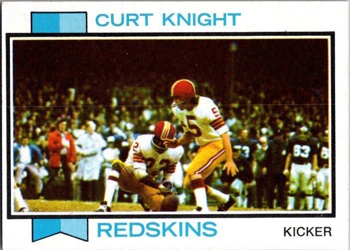 1973 Topps Football Card Curt Knight Washington Redskins sk2409