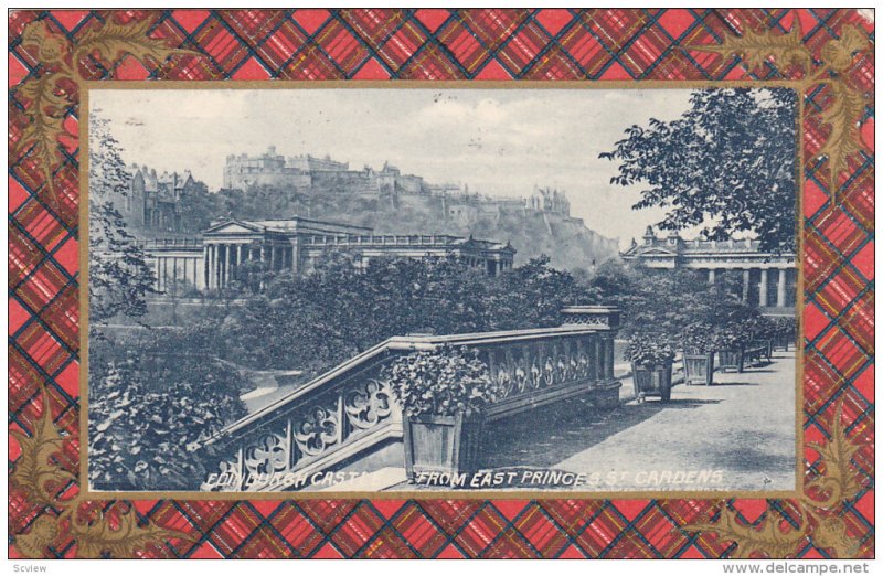 Castle view , EDINBURGH , Scotland , 1910