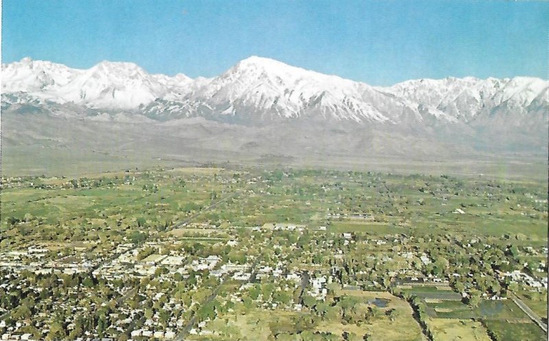 Bishop California and Sierra Nevada Mountain Range in Background