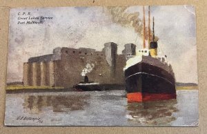 VINT PC USED -C.P.R. GREAT LAKES SERVICE, PORT McNICOLL, STEAMER G.F. GILLESPIE